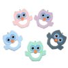 Silicone teether-owl face