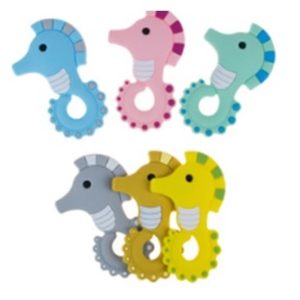 Silicone teethers-seahorse