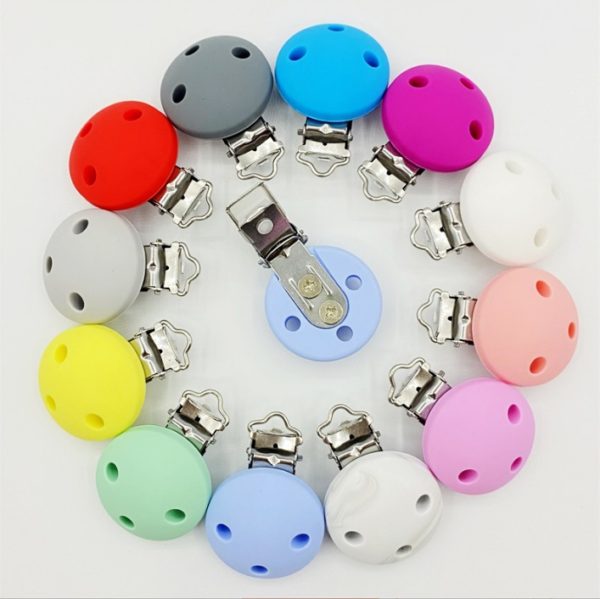 Silicone Round Dummy/Pacifier Clips - Image 3