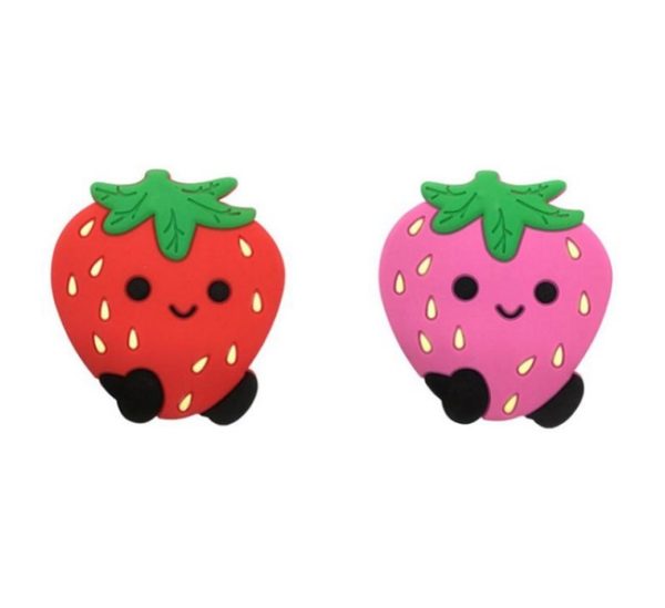 Strawberry silicone beads