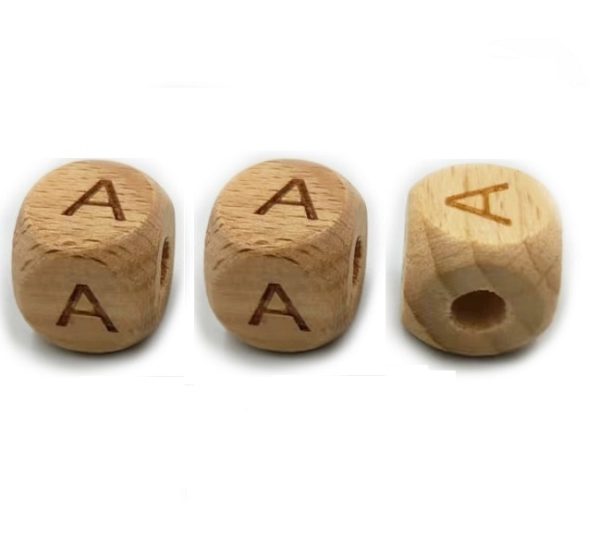 Alphabet Letter Beech beads