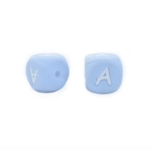 Alphabet Letter Silicone Bead12mm