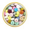 15mm Lentil & Saucer Silicone Beads