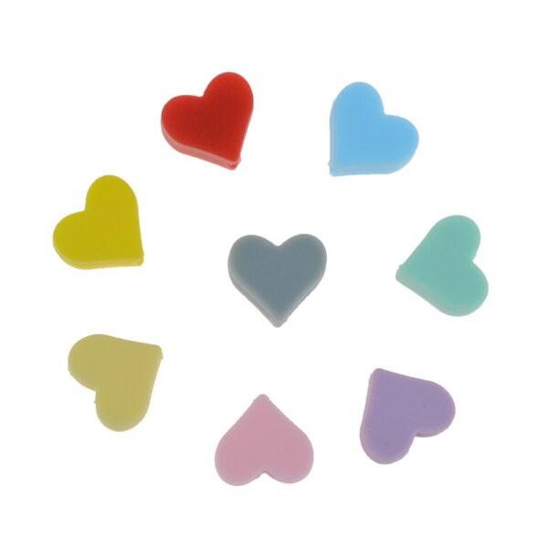 Heart Silicone Beads