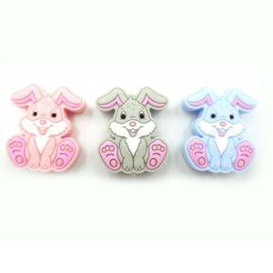 Rabbit silicone beads