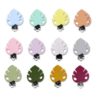 Silicone leaf pacifier clips