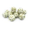 golden leopard silicone bead