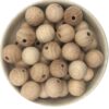 Beech Wood Round Beads 18mm