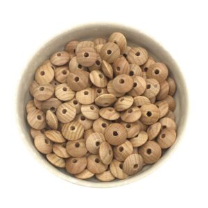 Lentil Beech Wood Beads