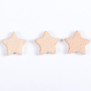 Beech Wood Star Bead