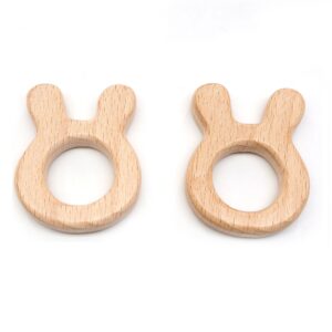 Beech Wood Rabbit Teether