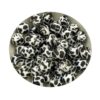 Silicone bead 12mm Dalmatian