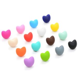 Heat shaped silicone bead 19mm