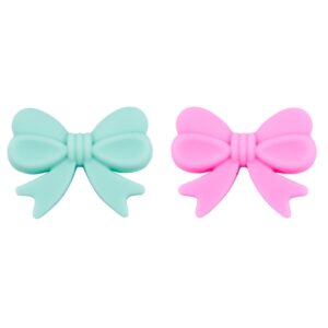 Silicone bow beads