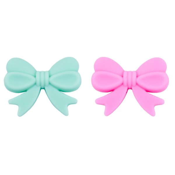 Silicone bow beads