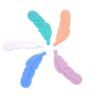 Silicone feather beads