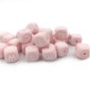 Alphabet Letter Silicone Bead-light pink