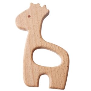 Beech wood Teethers-giraffe