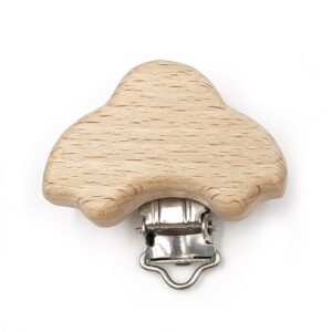 Beech Wood Pacifier clip-Car