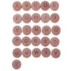 Alphabet Letter Beech beads 15mm