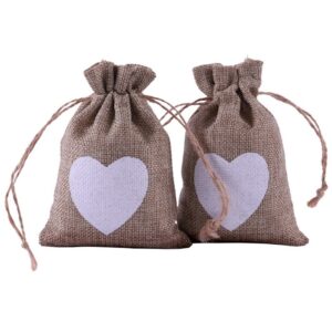 Jute Bags with Heart