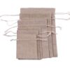 Jute Bags with cotton and linen cord