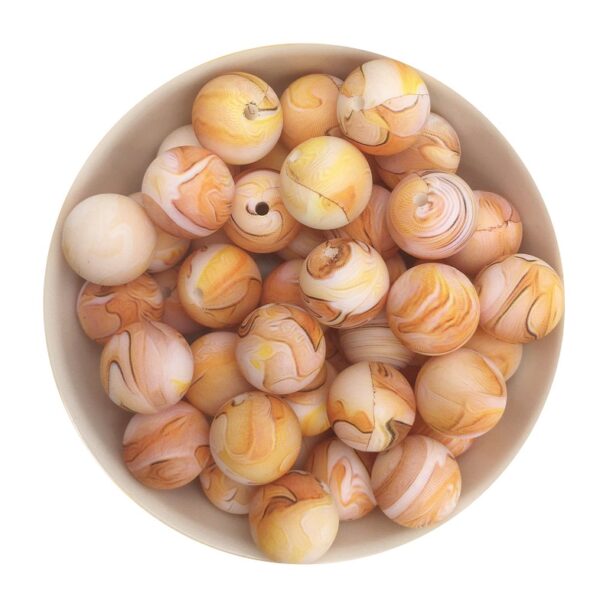 Φ15mm Round Printed beads-desert